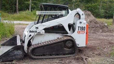 used bobcat t190 skid steer loaders|bobcat t190 tracks price.